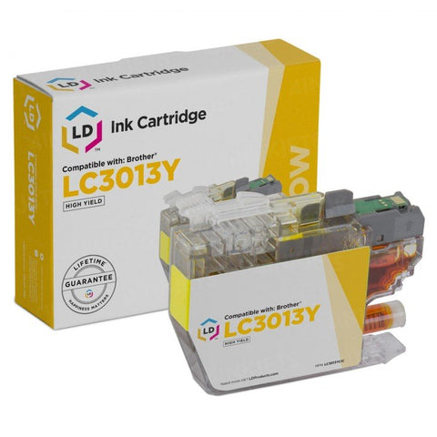 Brother LC3013Y High Yield Yellow Compatible Ink